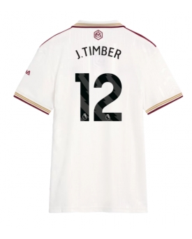 Arsenal Jurrien Timber #12 Maglia Gara Terza Repliche 2025-26 Donna Maniche Corte